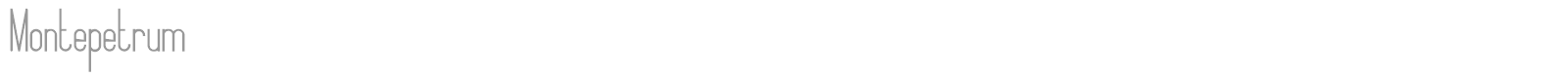 Montepetrum font preview